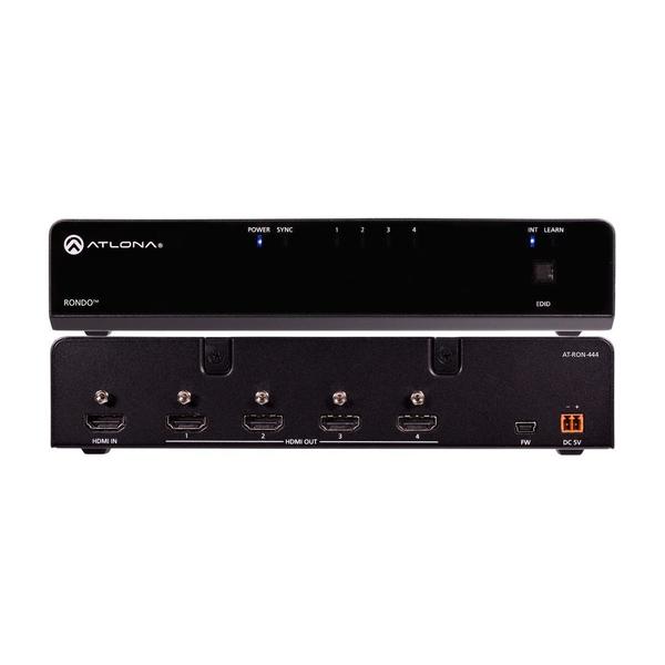 Atlona 4K Hdr Four-Output HDMI Distribution Amplifier AT-RON-444